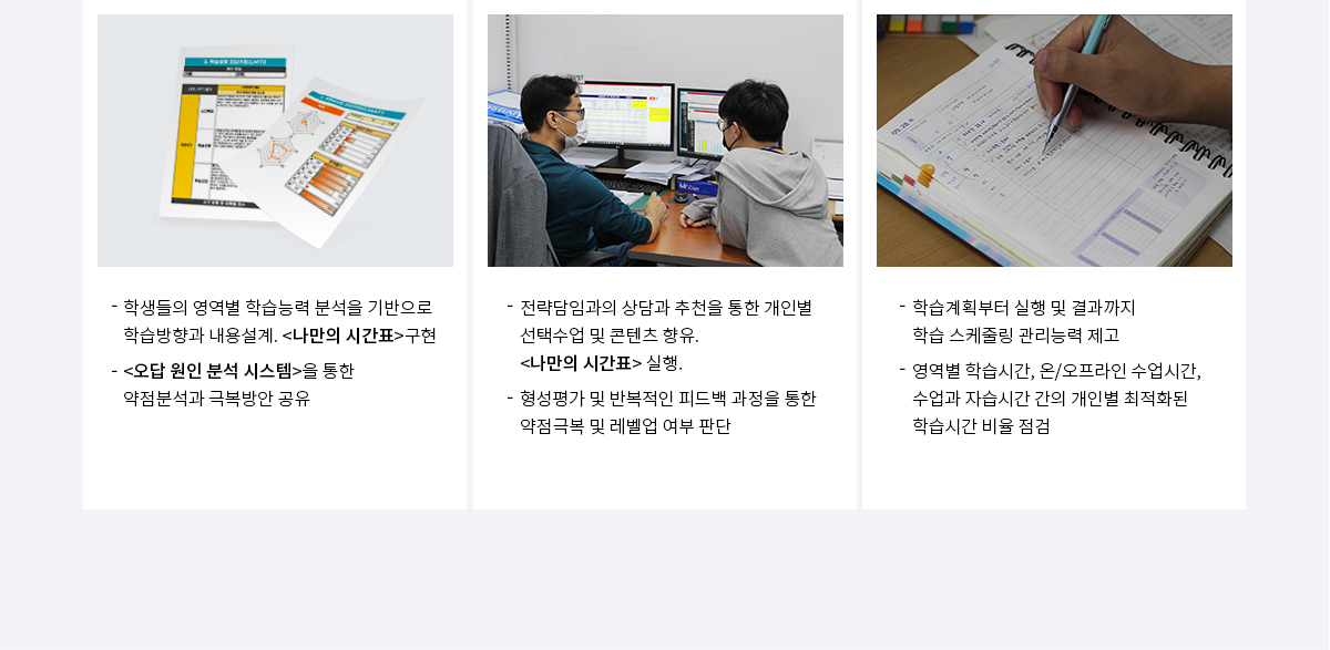 개인별 맞춤학습솔루션