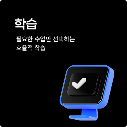 학습 필요한 수업만 선택하는 효율적 학습