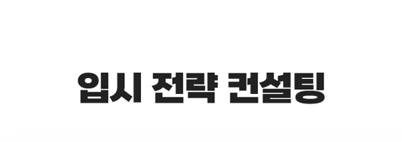 입시 전략 컨설팅