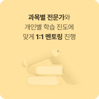 과목별 전문가와 1:1 질의응답 진행, 맞춤 인강 교재 추천 LMIP