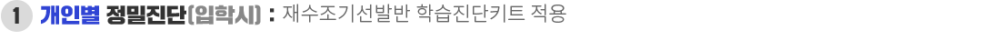 개인별 정밀진단