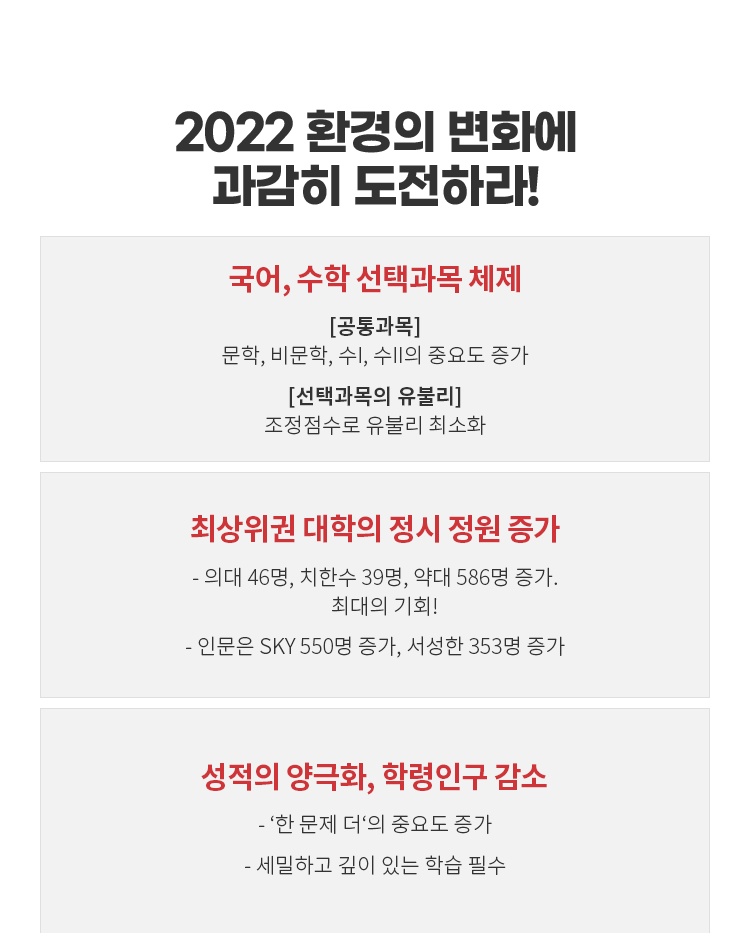 2022 환경의 변화에 과감히 도전하라!