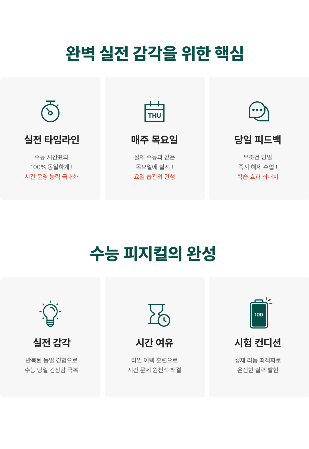 완벽 실전 감각을 위한 핵심