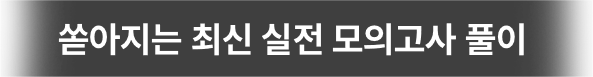 쏟아지는 최신 실전 모의고사 풀이