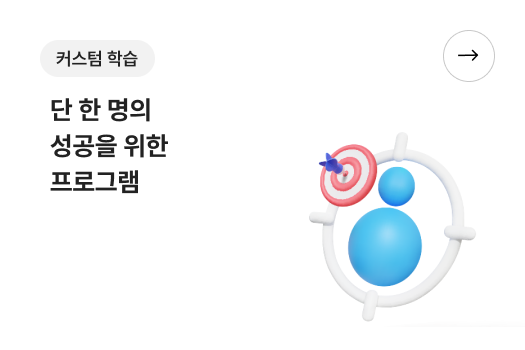 커스텀 학습 - 단 한 명의 성공을 위한 프로그램