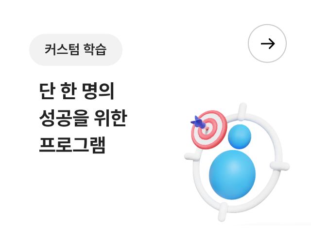 커스텀 학습 - 단 한 명의 성공을 위한 프로그램
