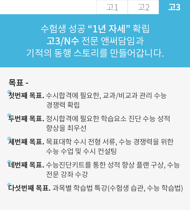 고3 1년 자세